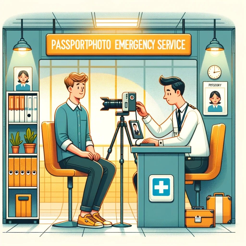 Passbildnotdienst Illustration
